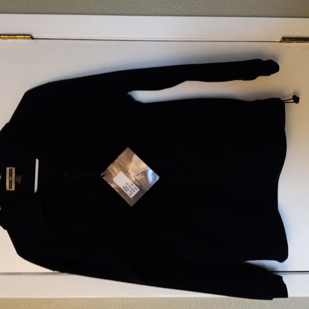 North End black fleece 1/4 zip jacket sz S